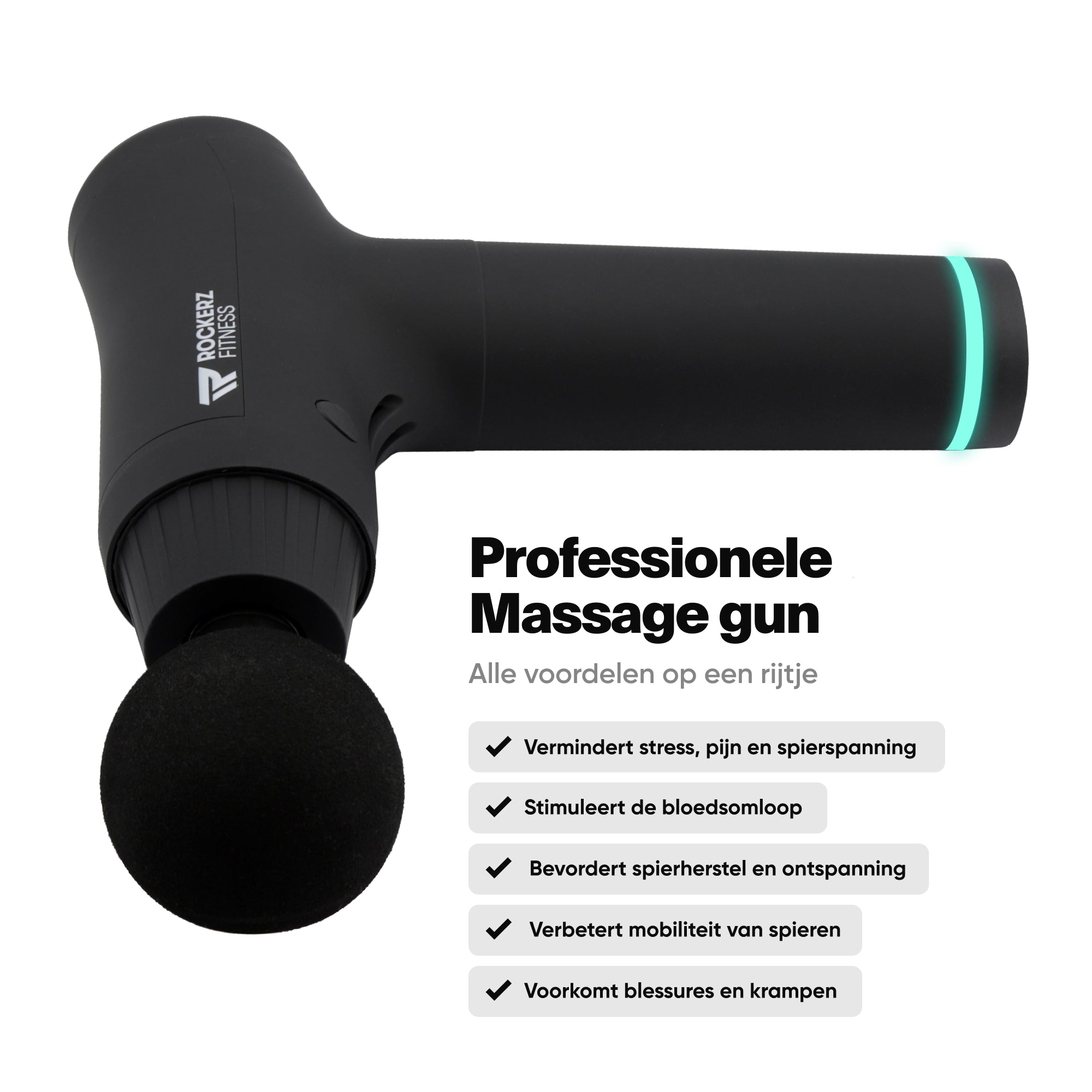 zwart, massage gun