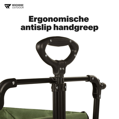 Groen, ergonomisch, antislip handgreep