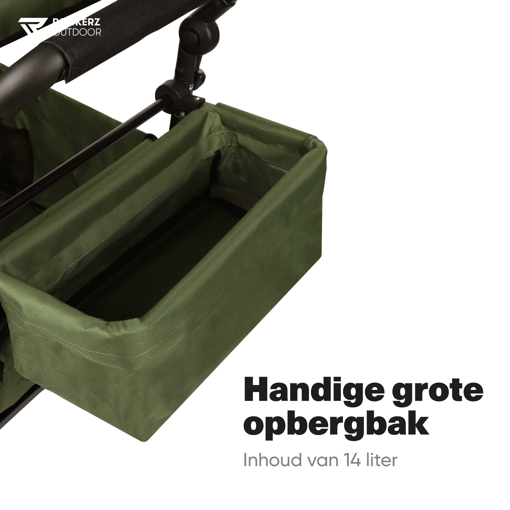 Groen, handige grote opbergbak