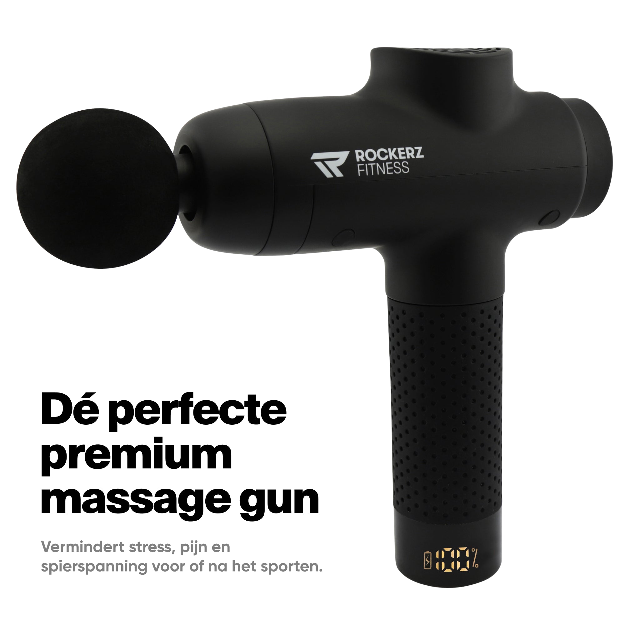 zwart, massage gun