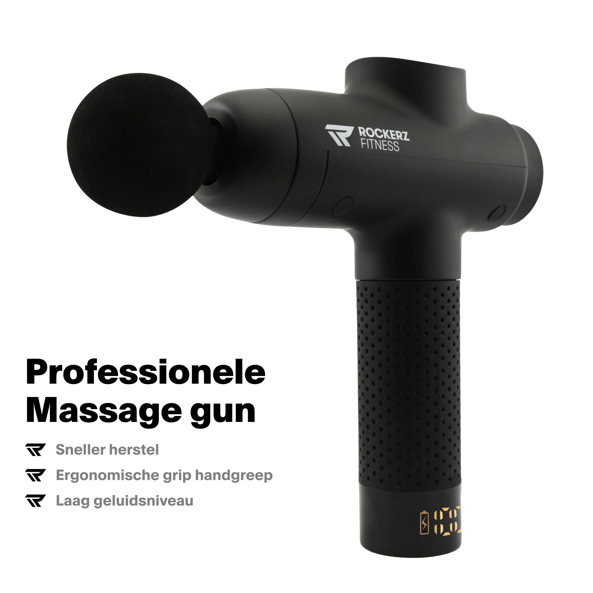 zwart, massage gun